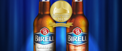 Zlato a stříbro v kategorii nealkoholických piv získalo na prestižní mezinárodní soutěži The International Brewing Awards ve Velké Británii nealko pivo Birell.